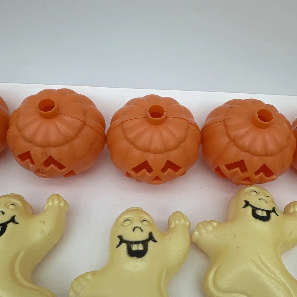 67 Pcs. Halloween Pumpkin Ghost Frankenstein Scarecrow Blow Mold String Lights